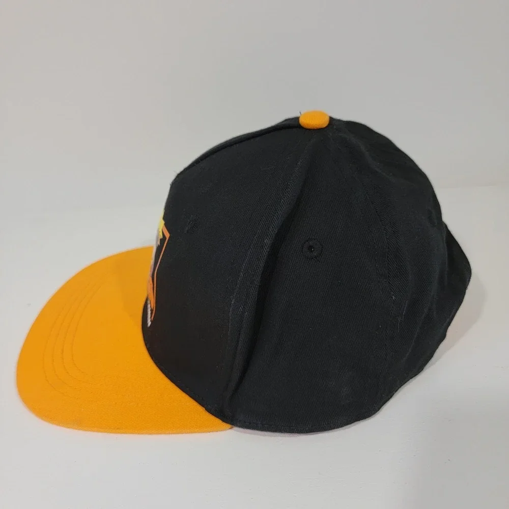 Naruto Shippuden Ichiraku Ramen Snapback Hat Black Orange Kids Adjustable Cap
